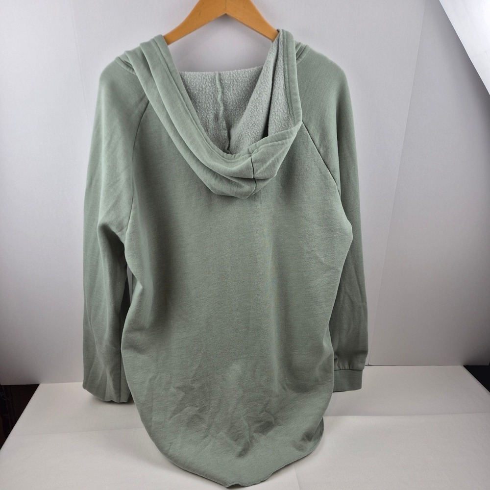 Independent Trading Company Hoodie Womens 2XL Green Long Sleeve Sweatshirt - Picture 2 of 10